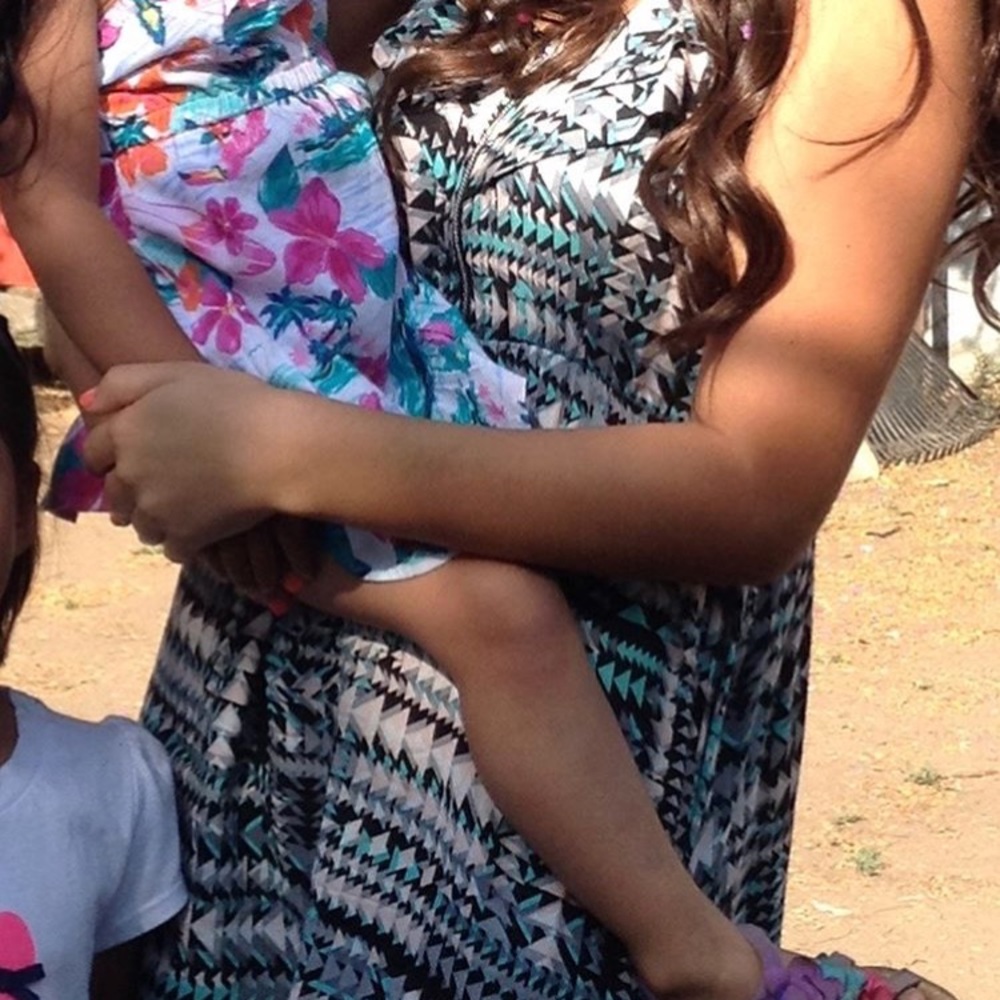 Aqua sundress